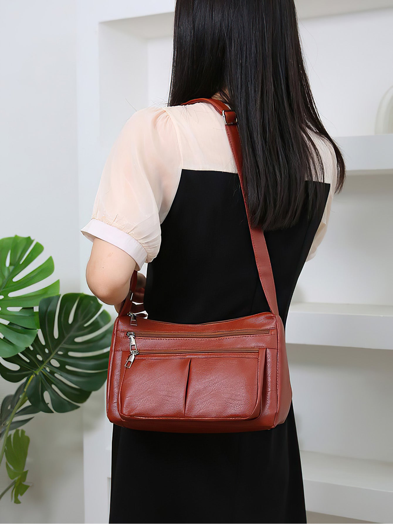 Chic Soft Leather Crossbody Bag for Women - 4 Colours
