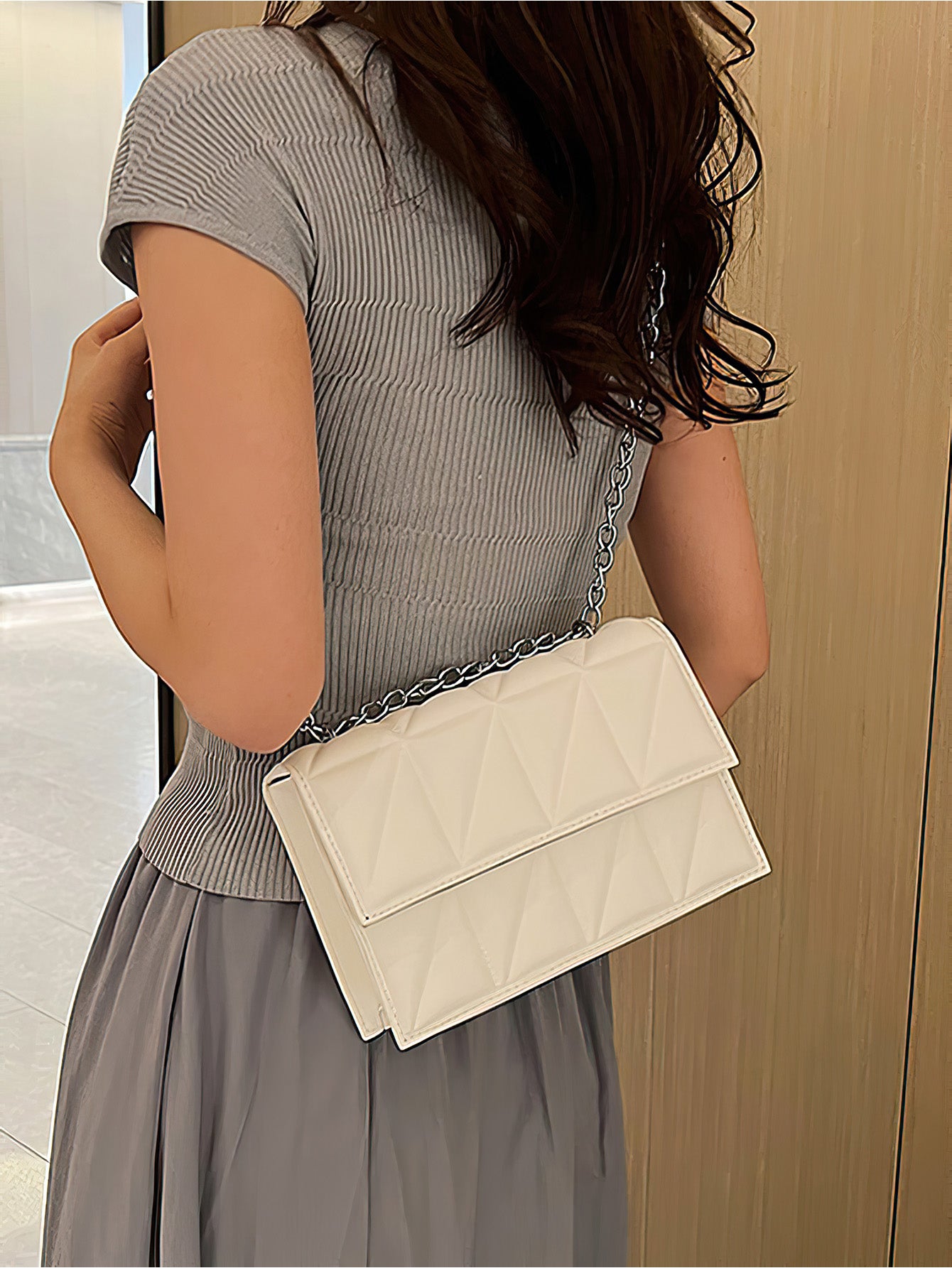 Stylish Quilted Crossbody & Shoulder Bag – Chic Minimalist Design - 5 Colors
