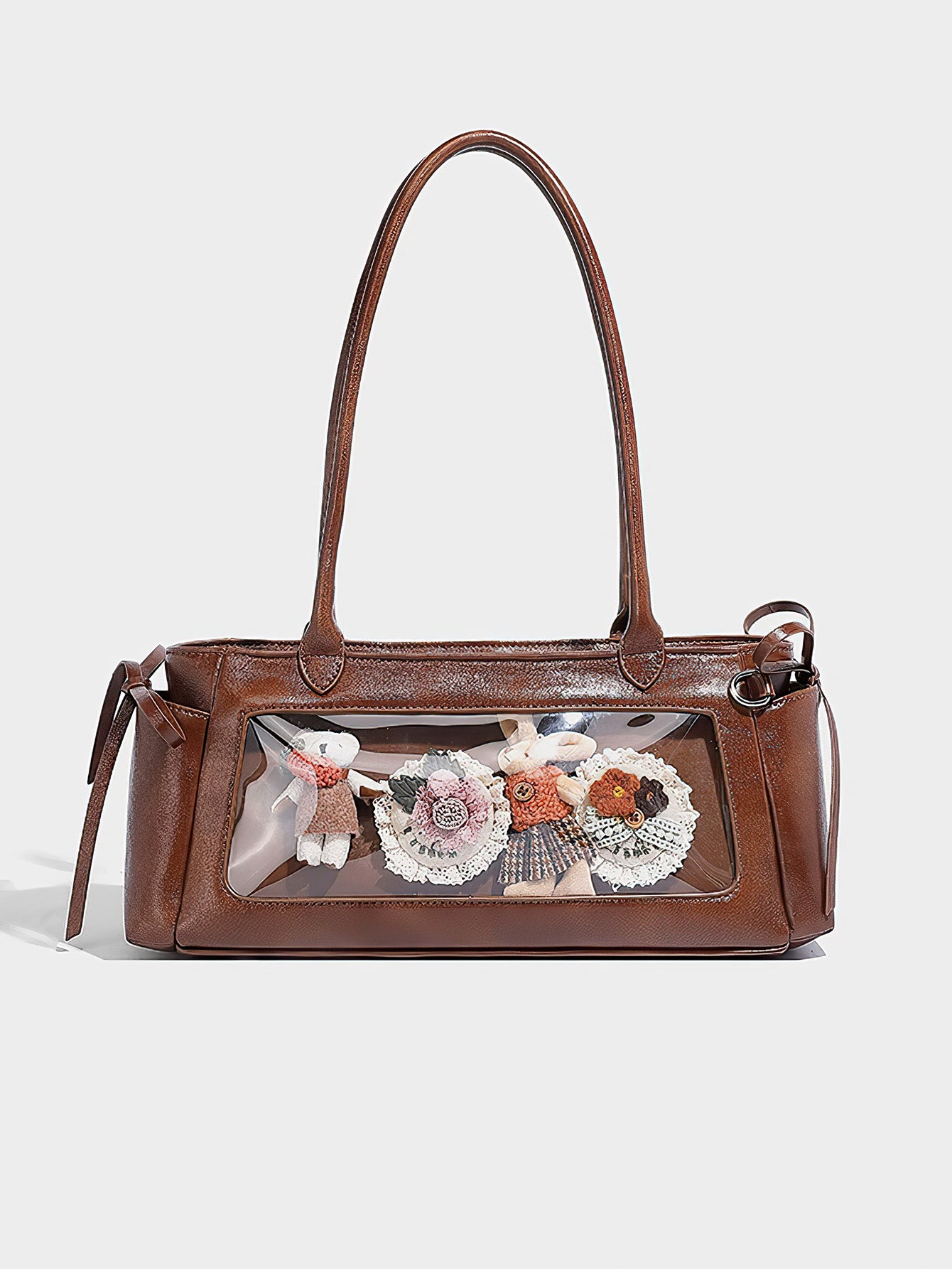 Bow-Decorated Baguette Bag - Autumn/Winter Shoulder Tote with Oversized Capacity - 3 Colour