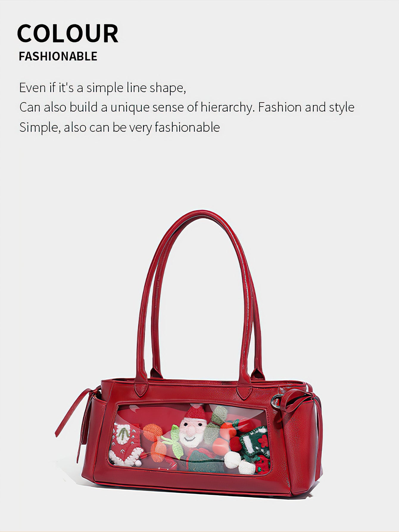 Bow-Decorated Baguette Bag - Autumn/Winter Shoulder Tote with Oversized Capacity - 3 Colour