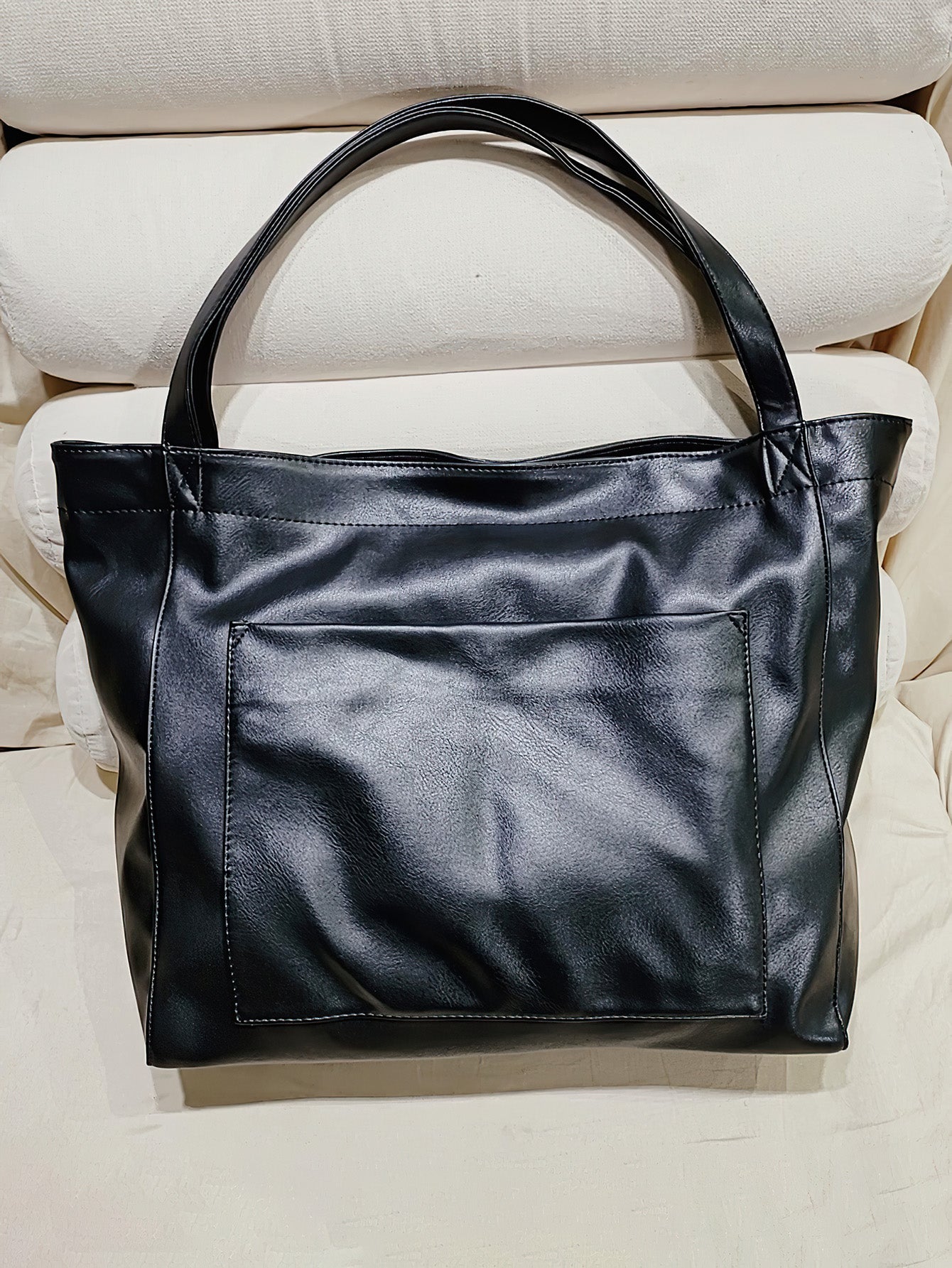 Vintage Style PU Leather Tote Bag - 7 Colours