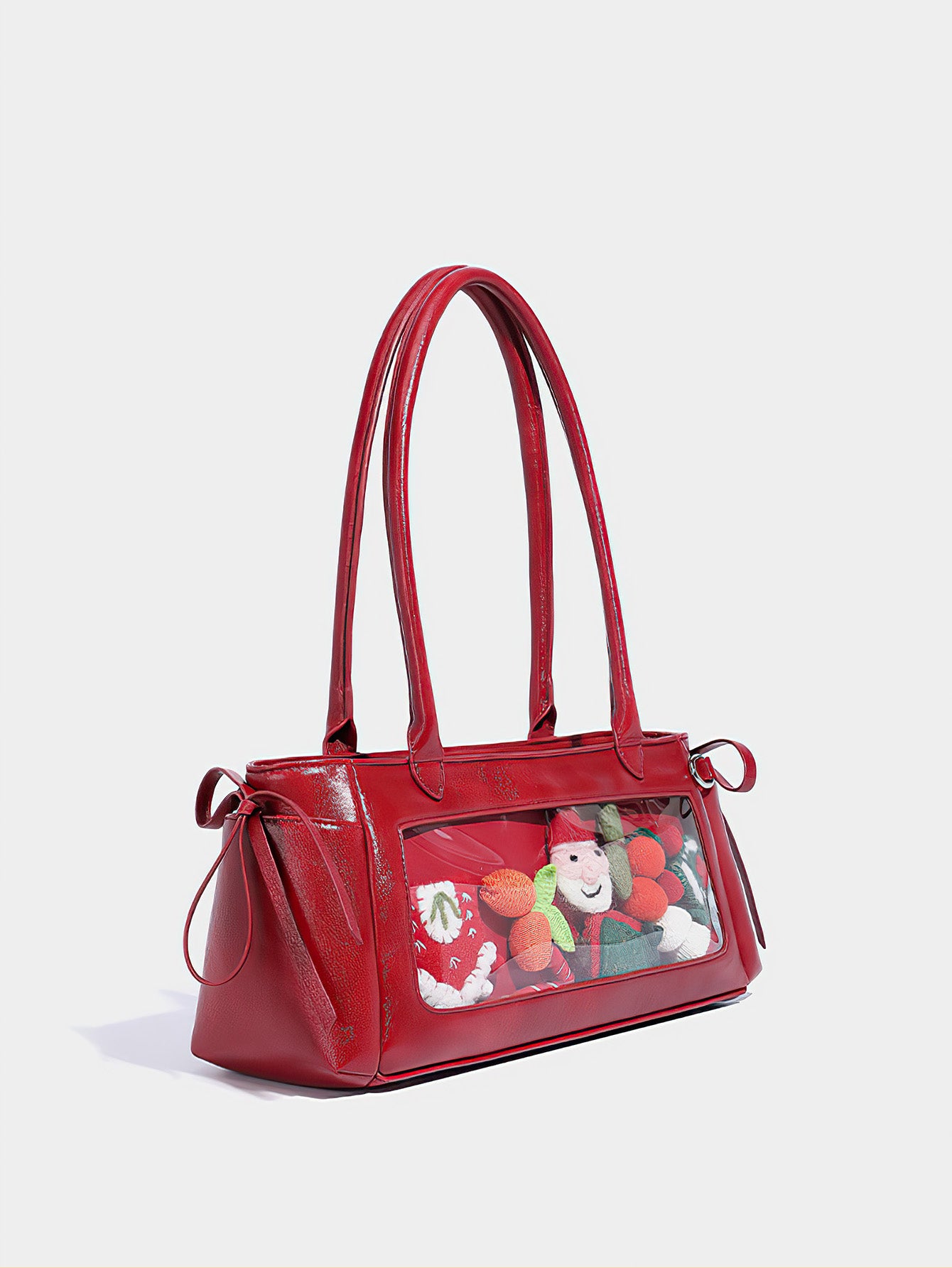 Bow-Decorated Baguette Bag - Autumn/Winter Shoulder Tote with Oversized Capacity - 3 Colour