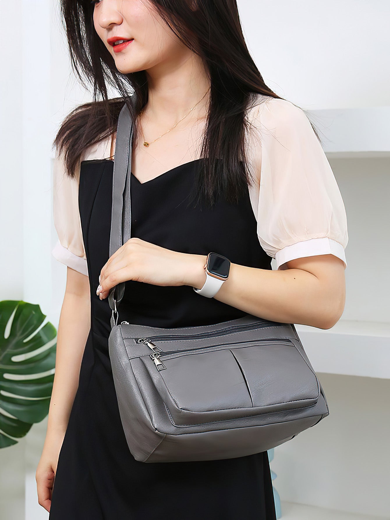 Chic Soft Leather Crossbody Bag for Women - 4 Colours
