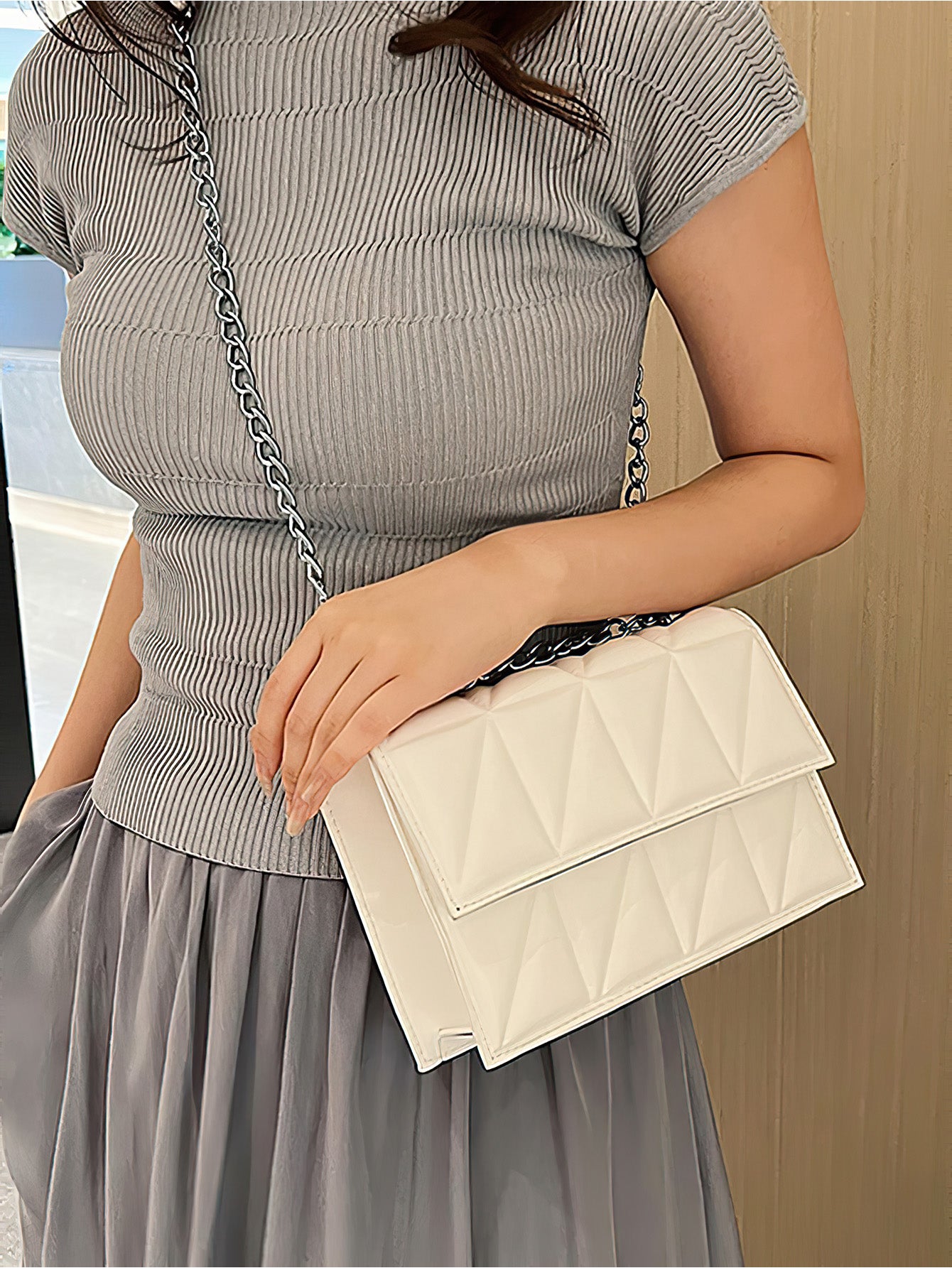 Stylish Quilted Crossbody & Shoulder Bag – Chic Minimalist Design - 5 Colors