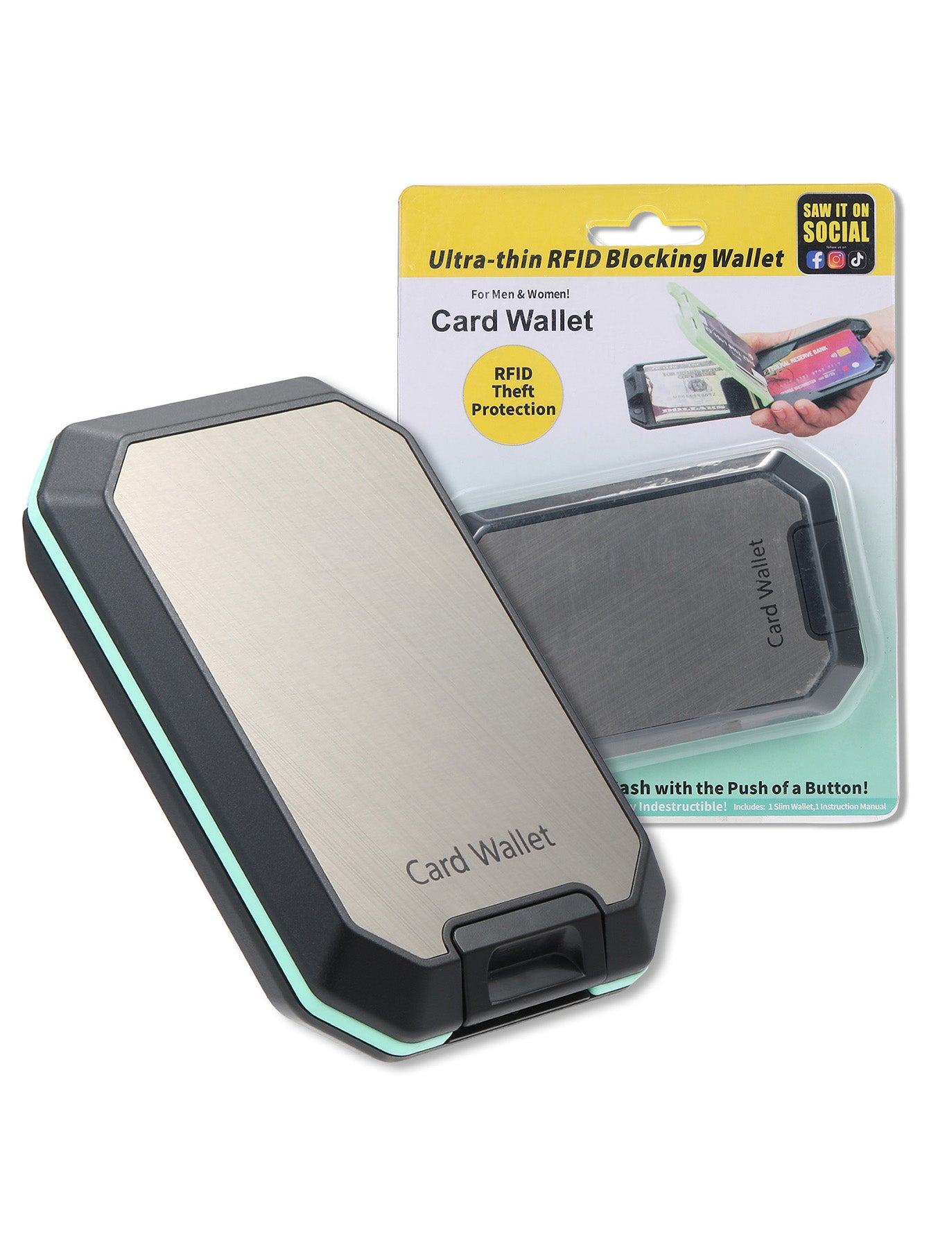 Ultra-Slim RFID Blocking Card Holder Wallet for Men
