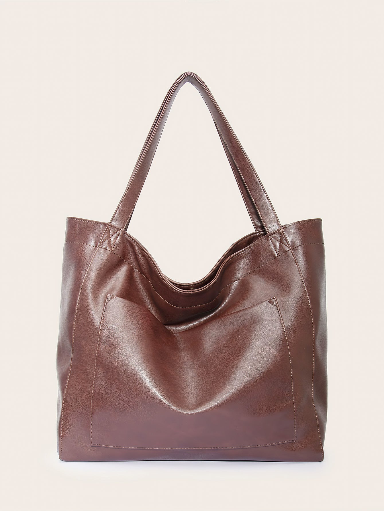 Vintage Style PU Leather Tote Bag - 7 Colours