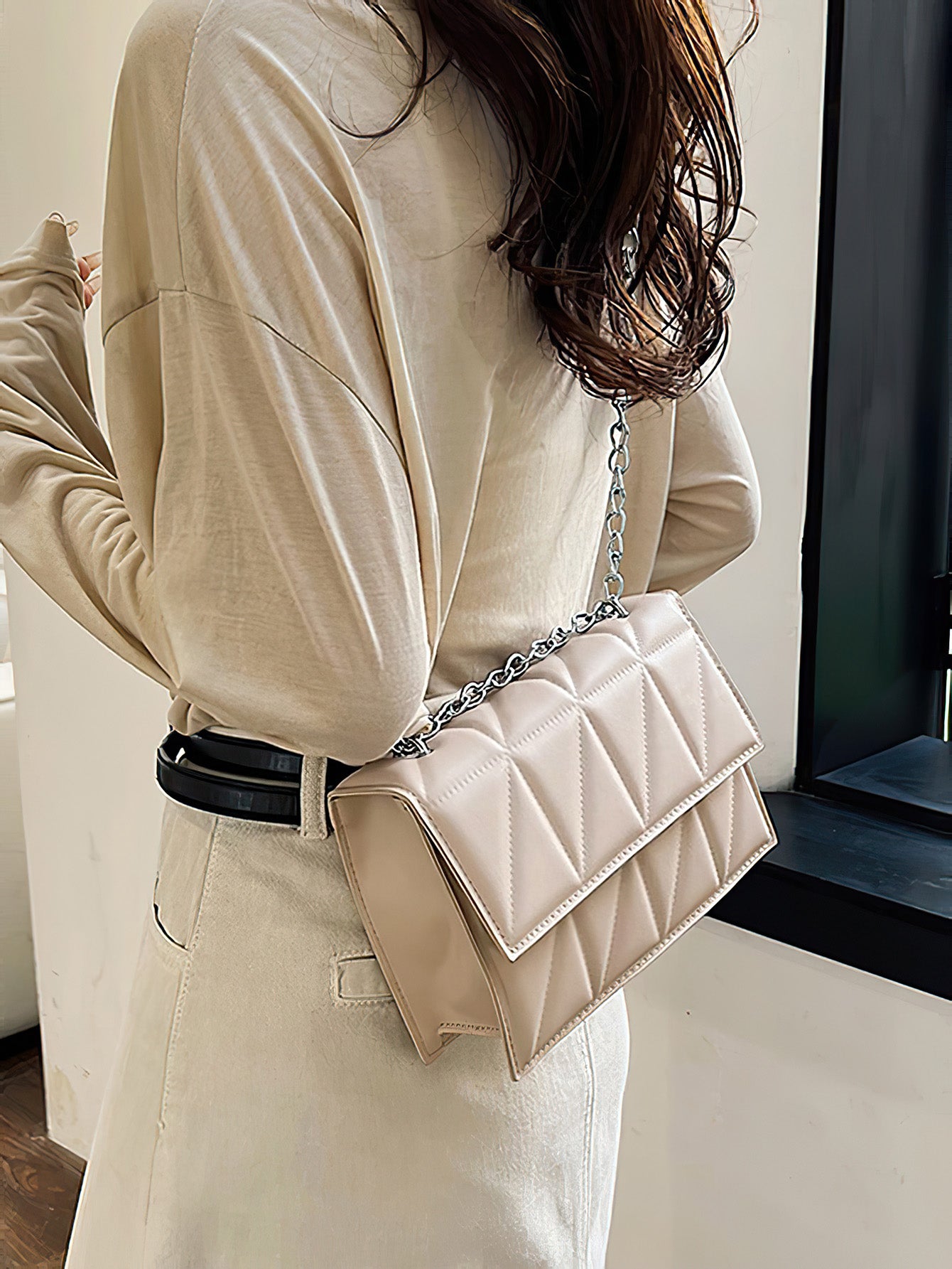 Stylish Quilted Crossbody & Shoulder Bag – Chic Minimalist Design - 5 Colors