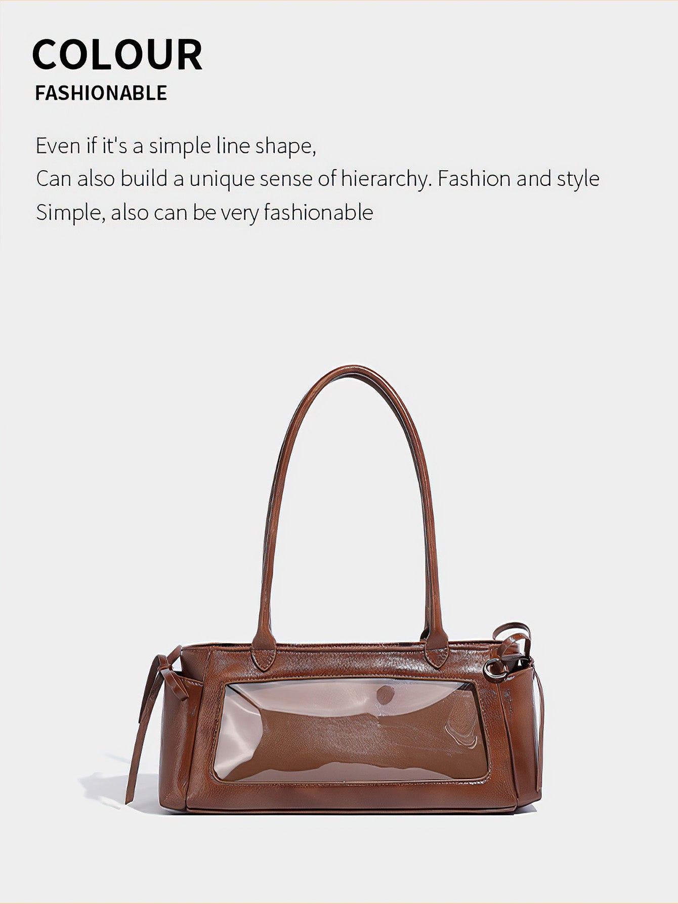 Bow-Decorated Baguette Bag - Autumn/Winter Shoulder Tote with Oversized Capacity - 3 Colour