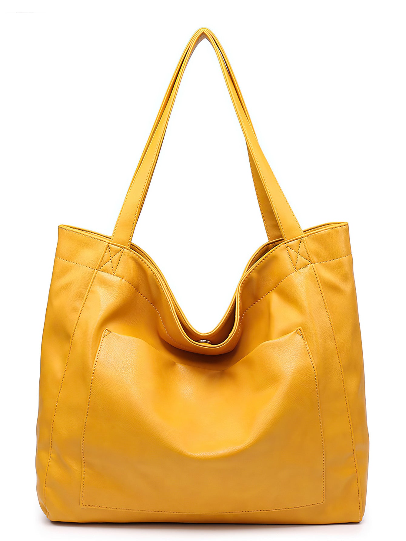 Vintage Style PU Leather Tote Bag - 7 Colours