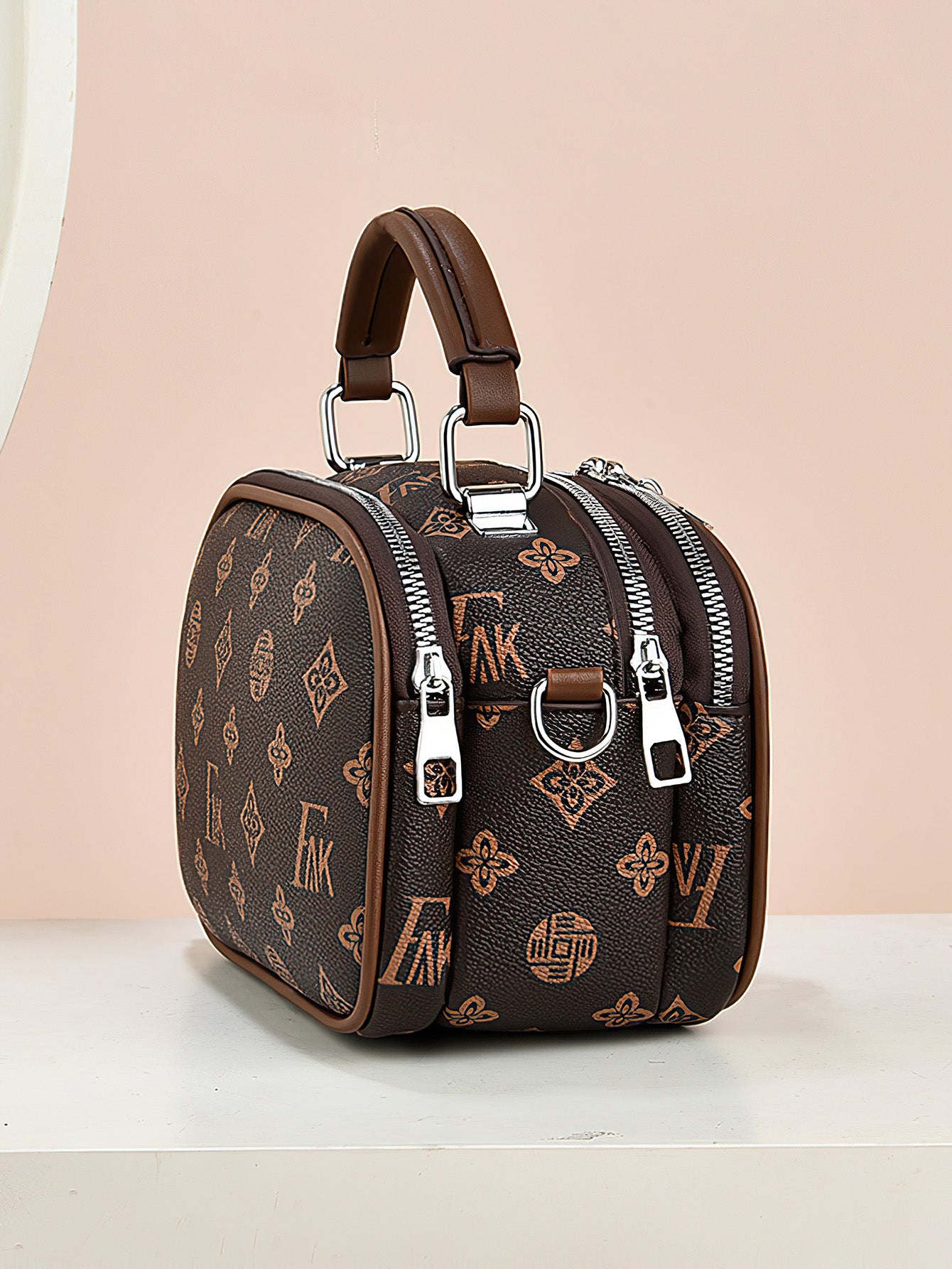 Versatile Shoulder Bag for Women: Retro Crossbody with Wide Strap & Bear Charm - 9 Colours