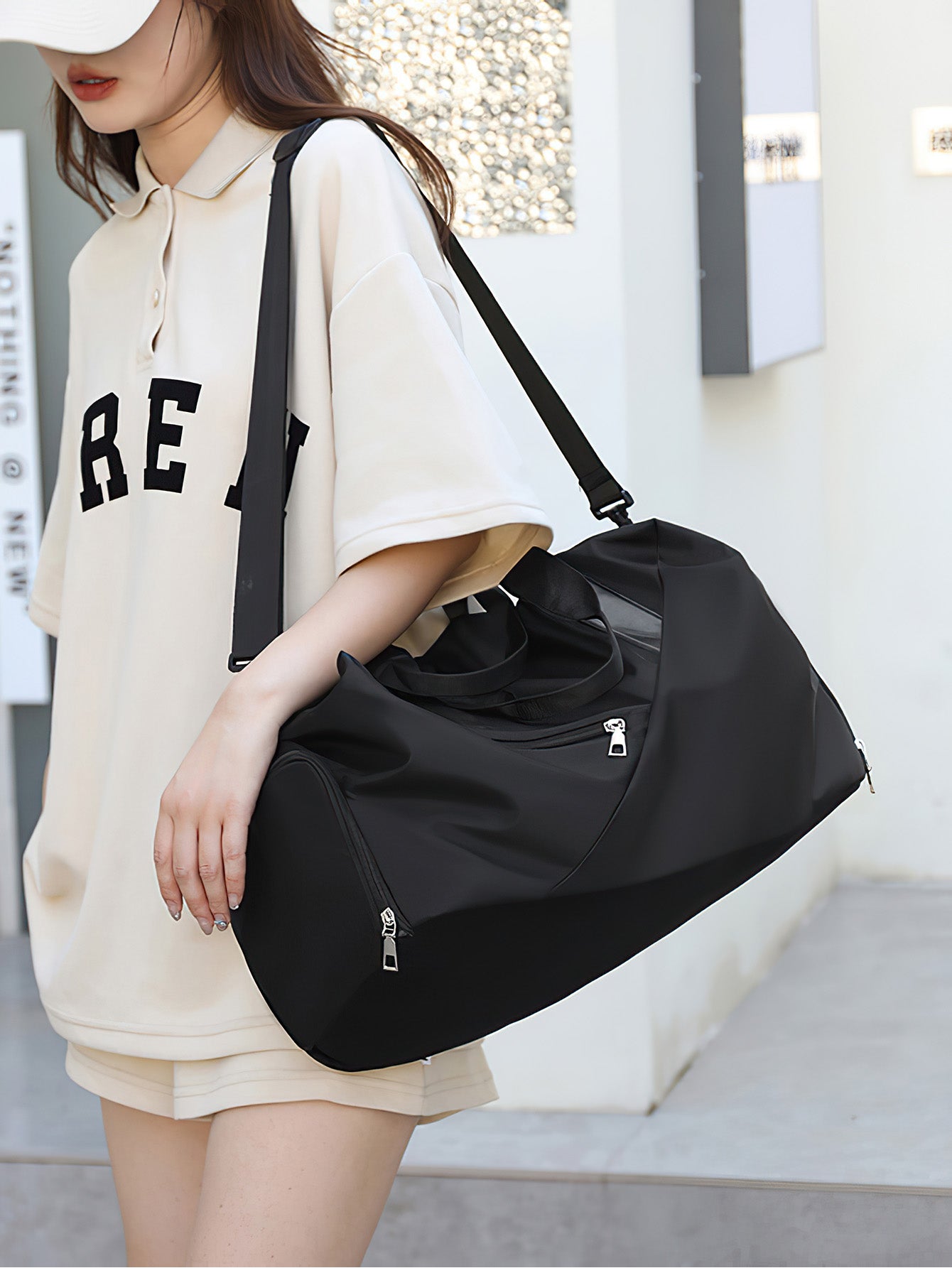 Large-Capacity Travel Bag: Waterproof Gym Yoga Tote with Wet-Dry Compartments - 6 Colours