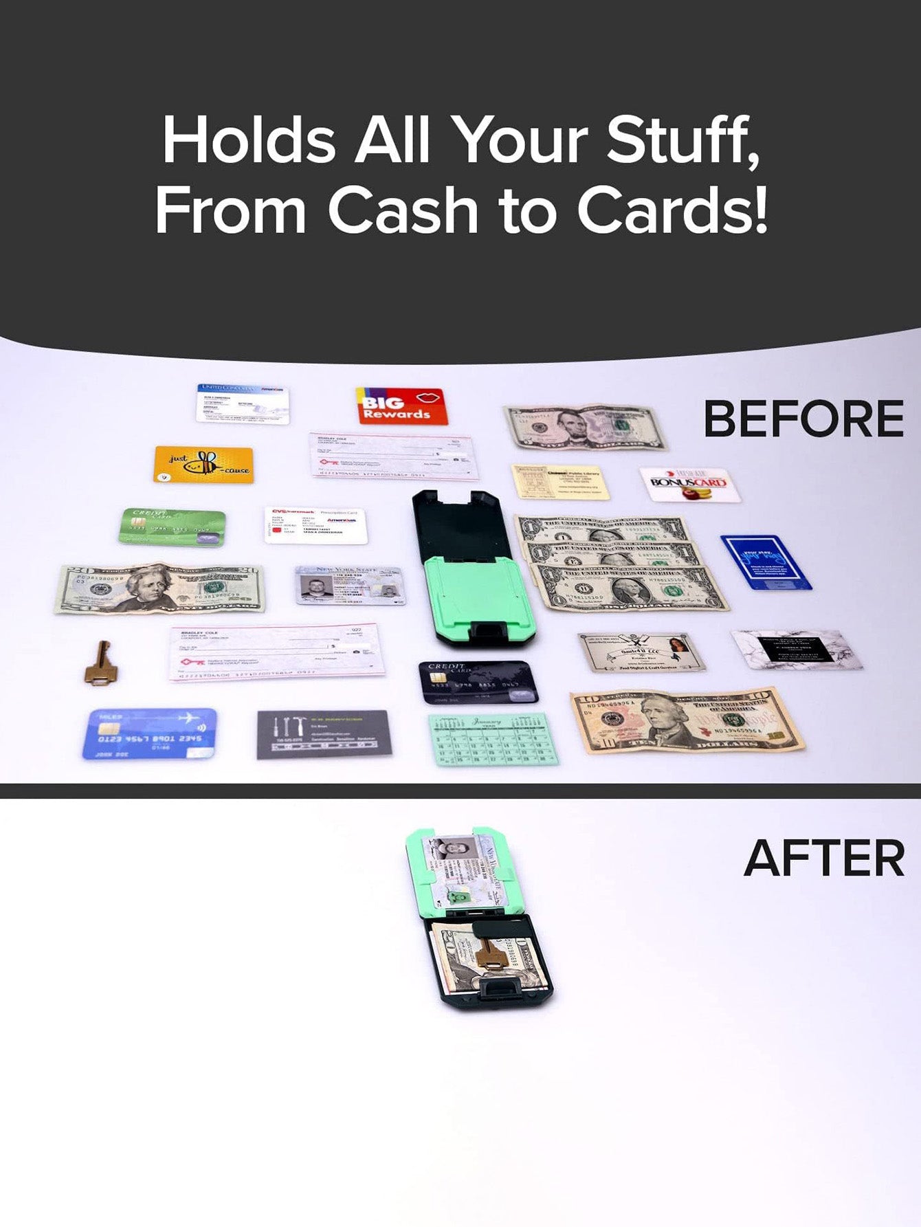 Ultra-Slim RFID Blocking Card Holder Wallet for Men