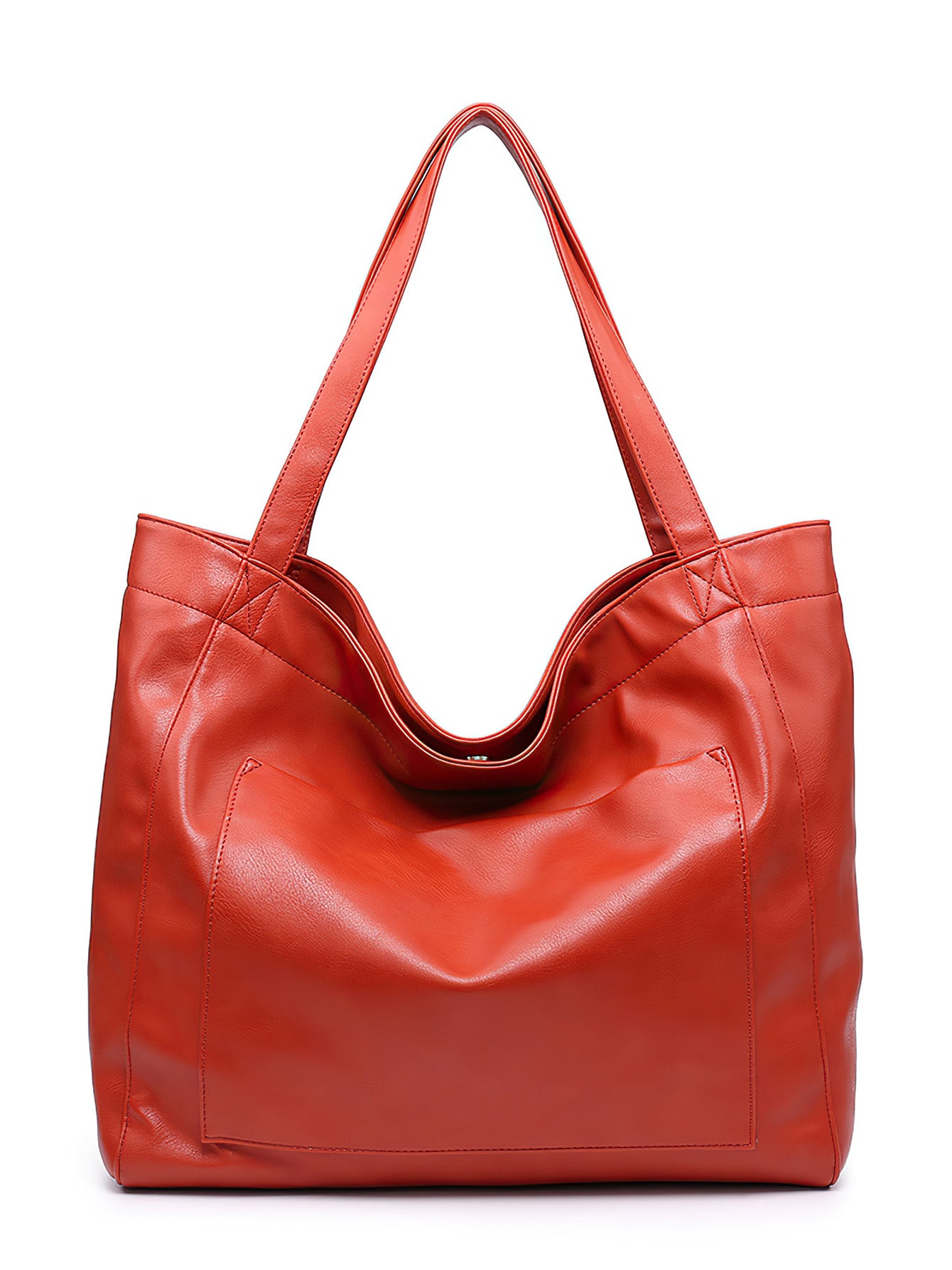 Vintage Style PU Leather Tote Bag - 7 Colours