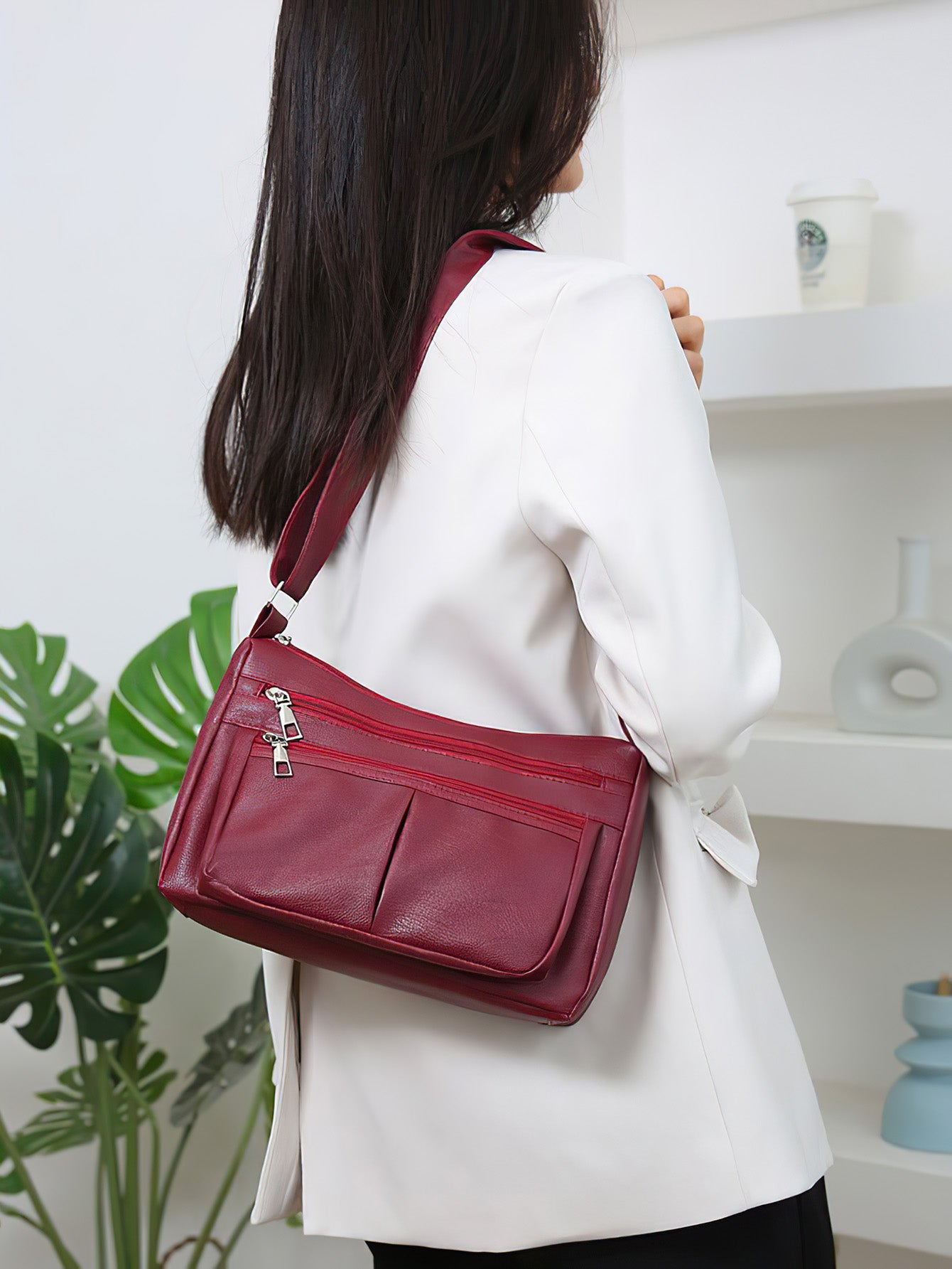 Chic Soft Leather Crossbody Bag for Women - 4 Colours