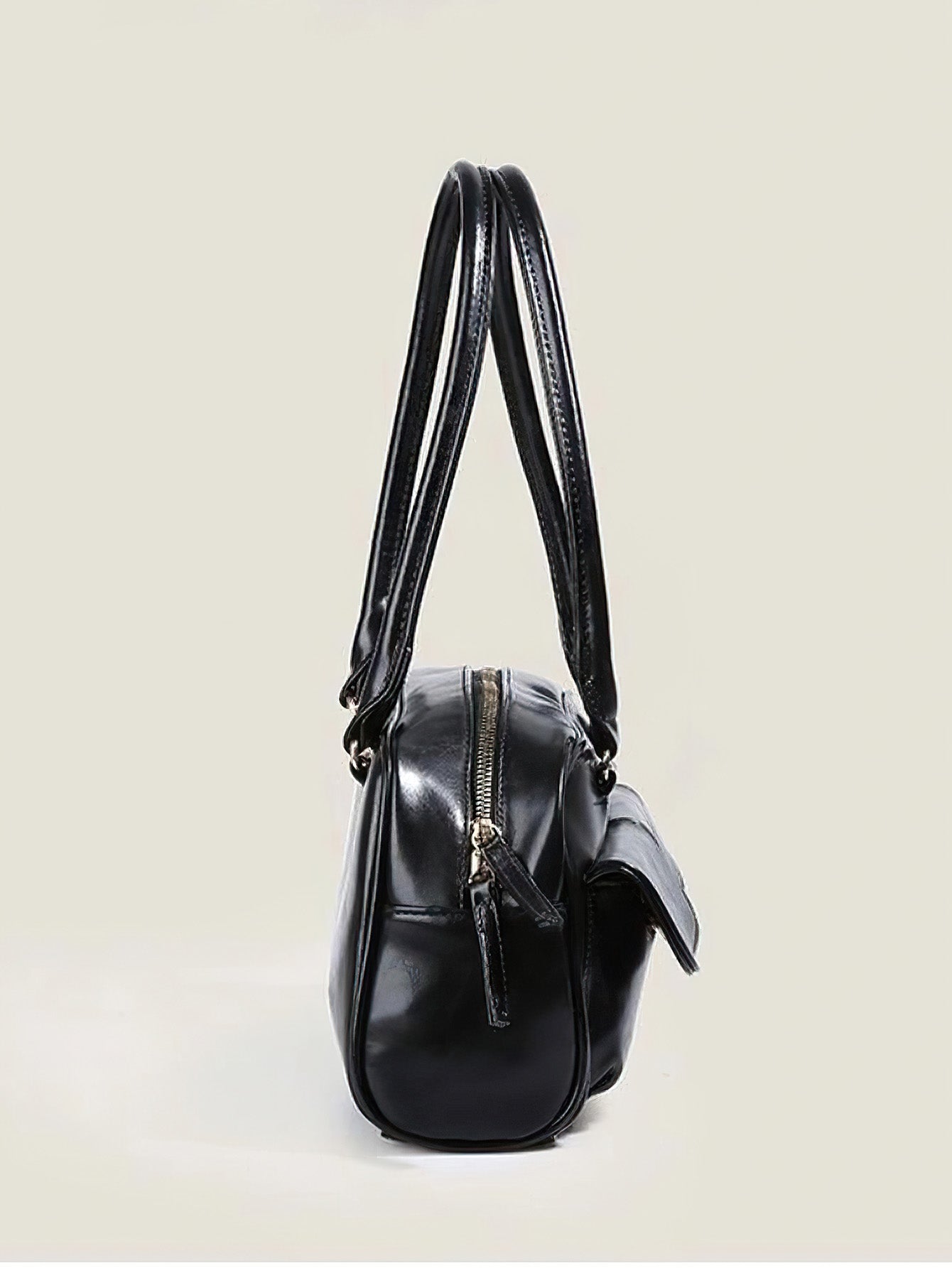 Minimalist Underarm Tote - Compact Commuter Bag with Hidden Compartment - 2 Colours