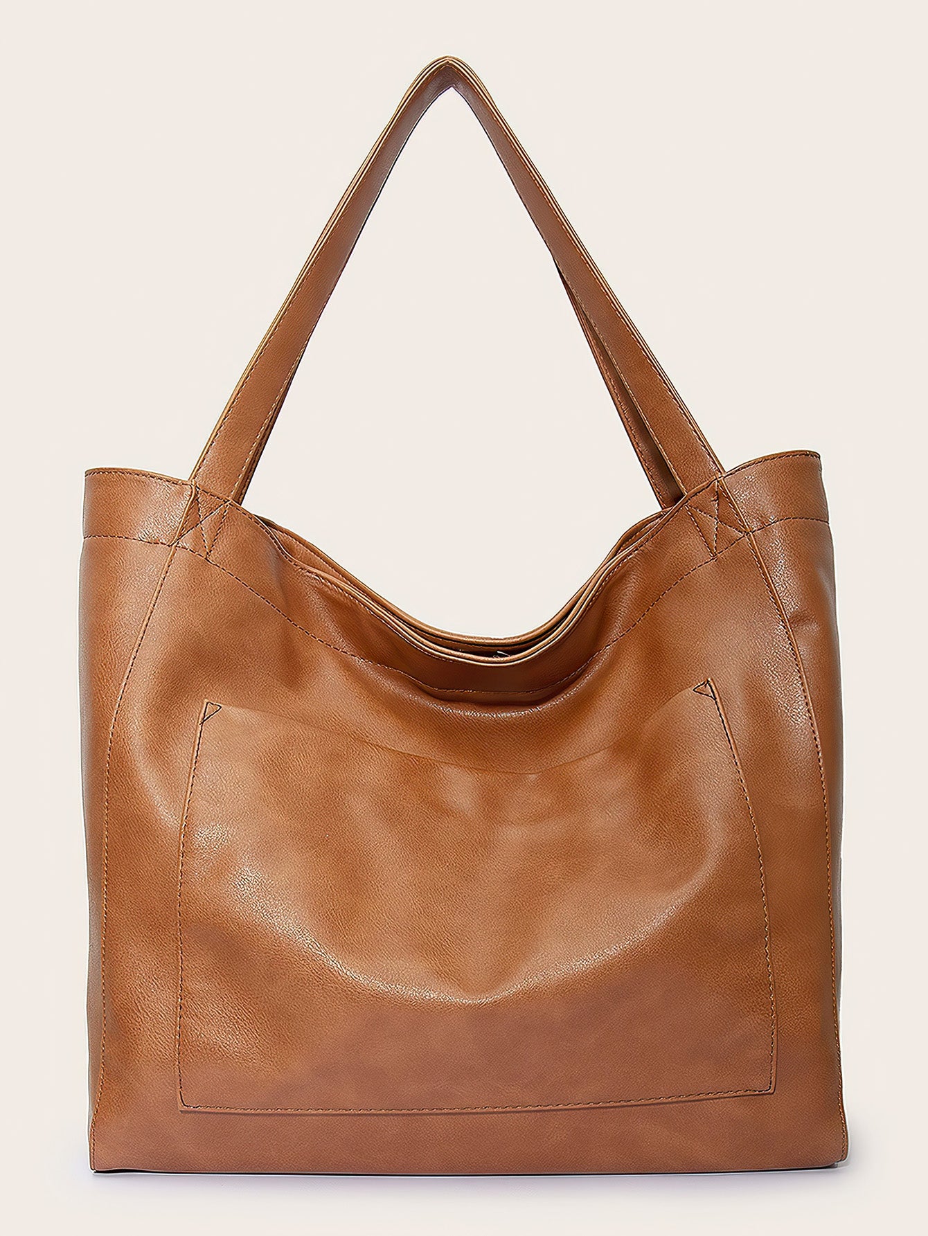 Vintage Style PU Leather Tote Bag - 7 Colours