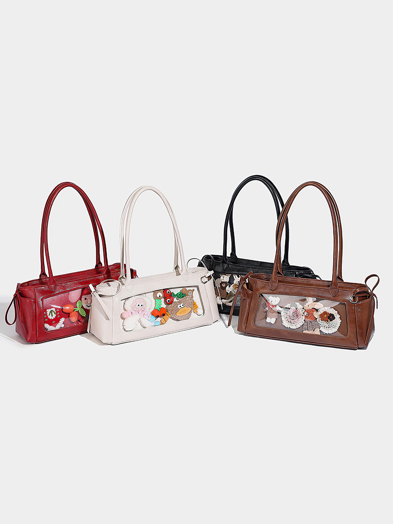Bow-Decorated Baguette Bag - Autumn/Winter Shoulder Tote with Oversized Capacity - 3 Colour