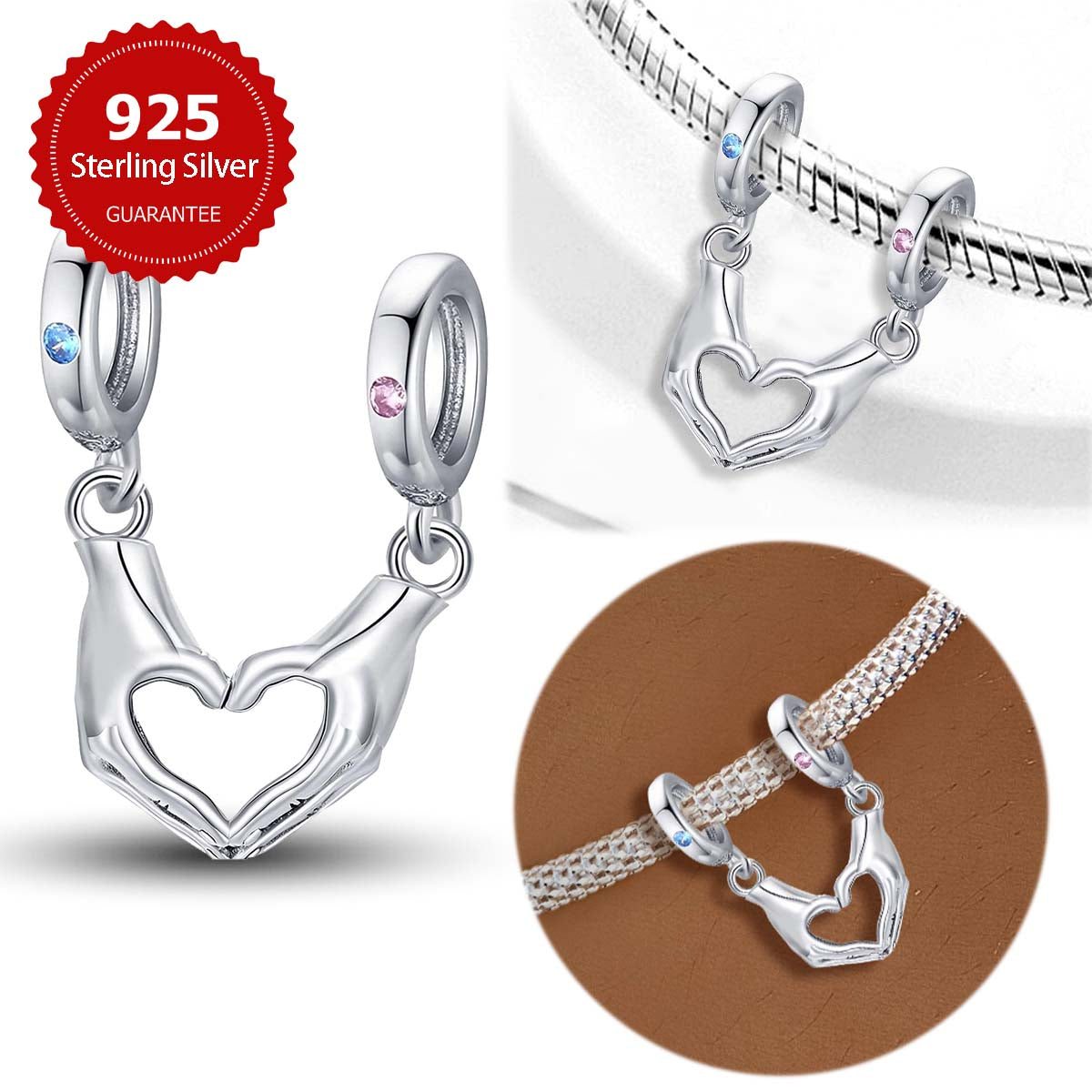 925 Sterling silver charm bead
