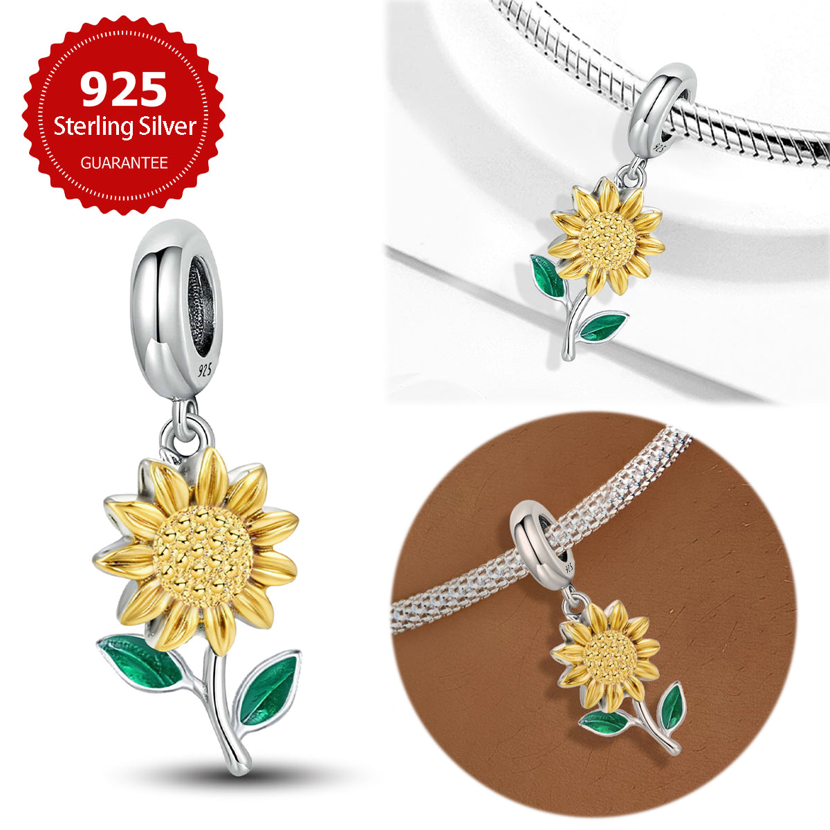 925 Sterling silver charm bead