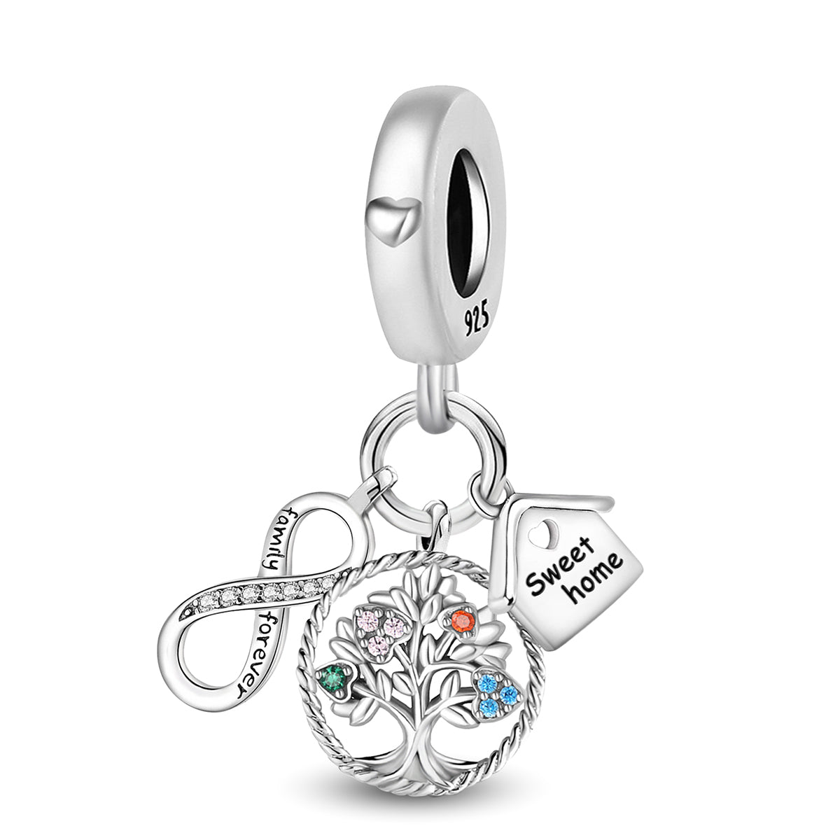 925 Sterling silver charm bead