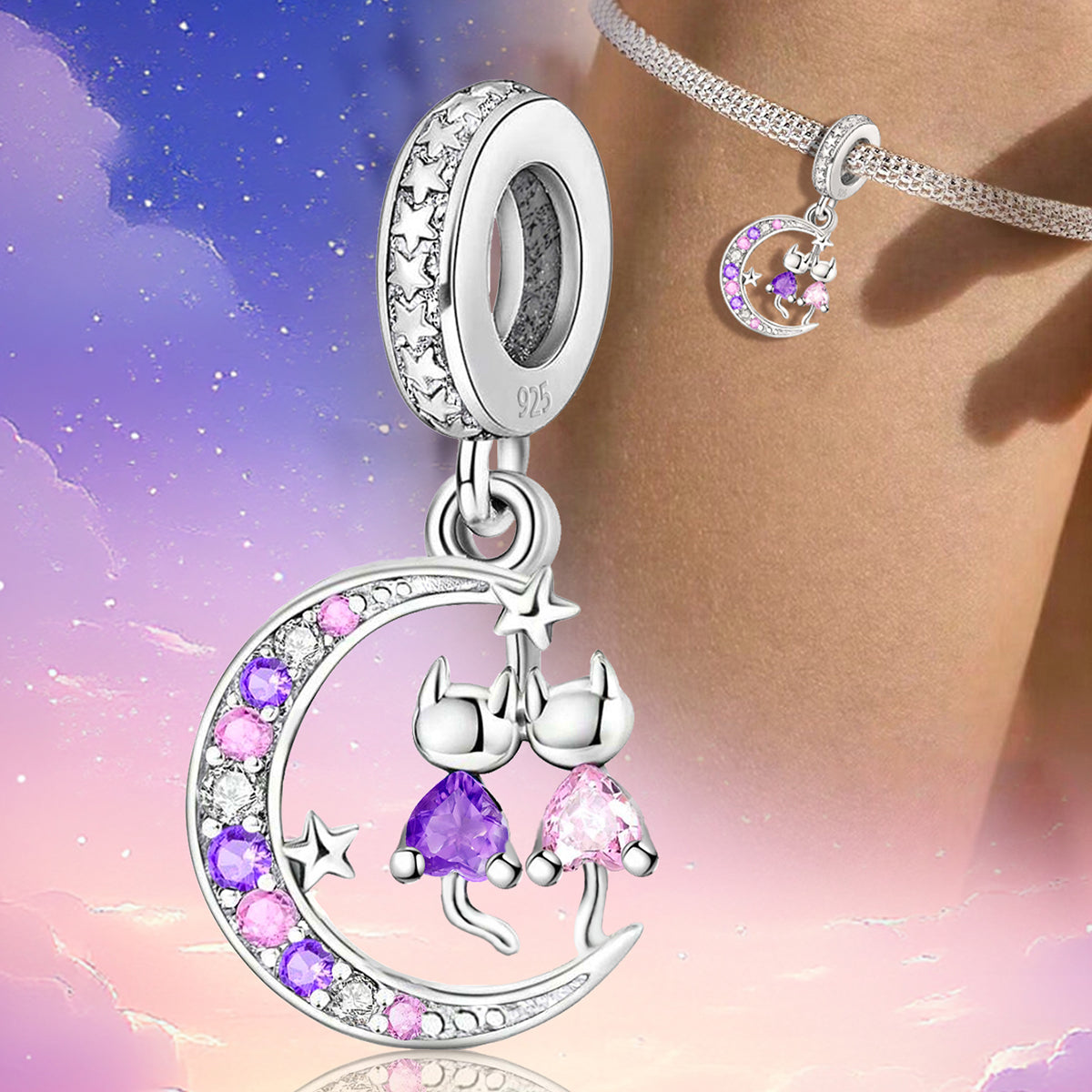 925 Sterling silver charm bead