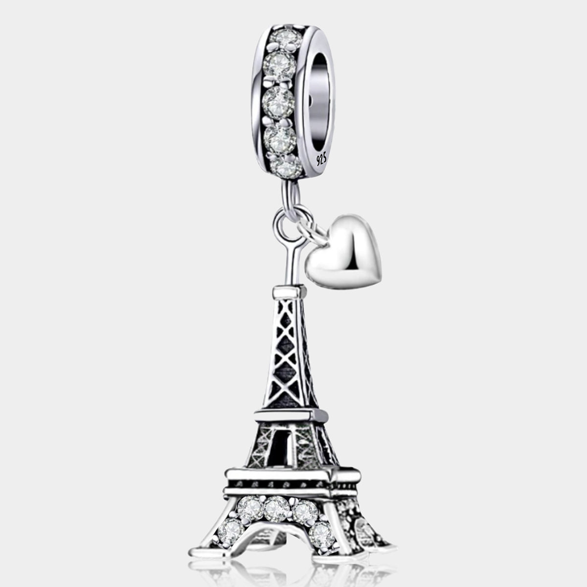925 Sterling silver Eiffel Tower charm bead