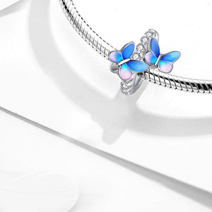 925 Sterling silver butterfly charm bead