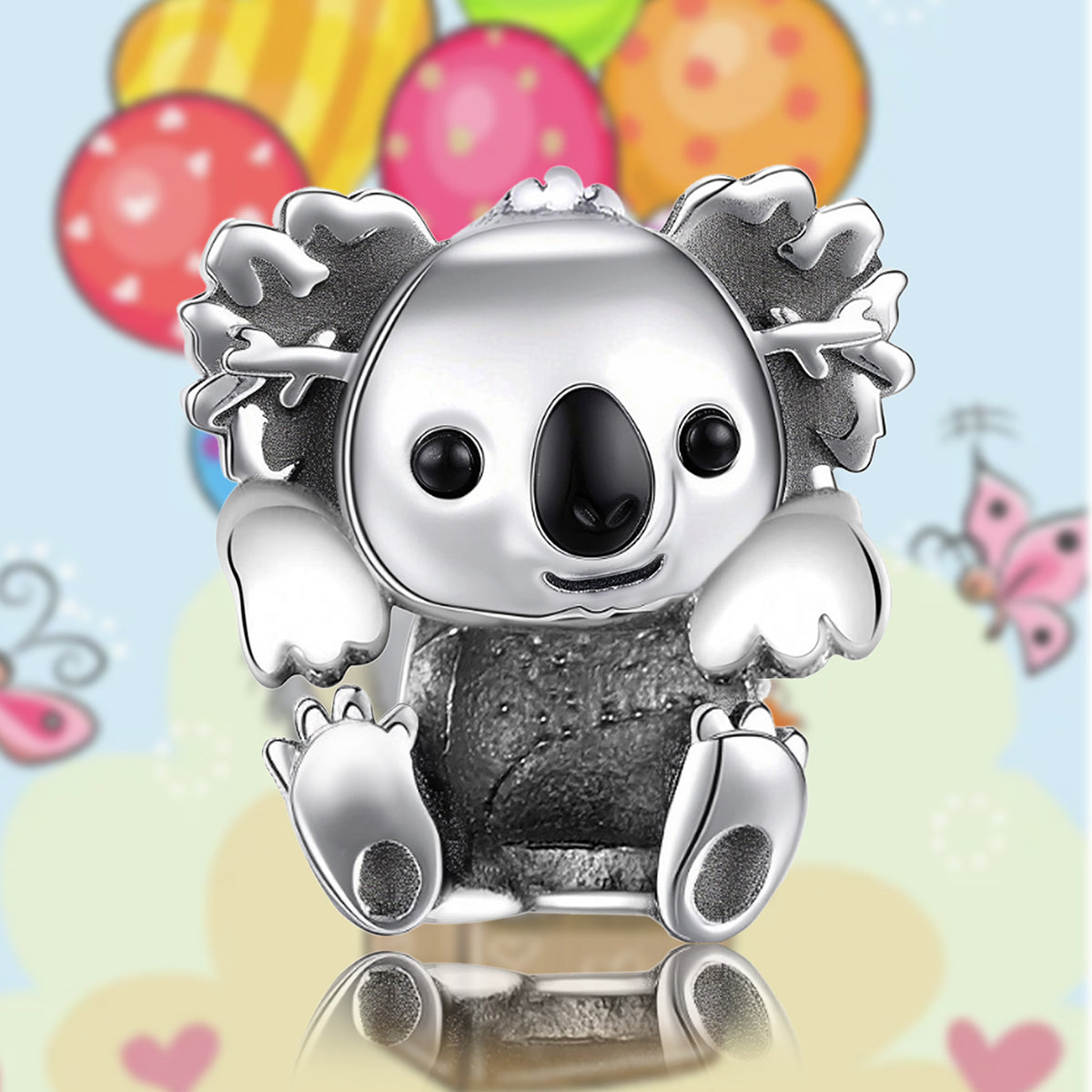 925 Sterling silver koala charm bead