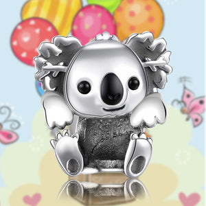 925 Sterling silver koala charm bead