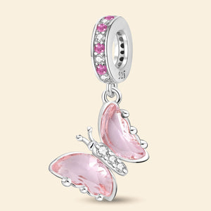925 Sterling silver butterfly charm bead