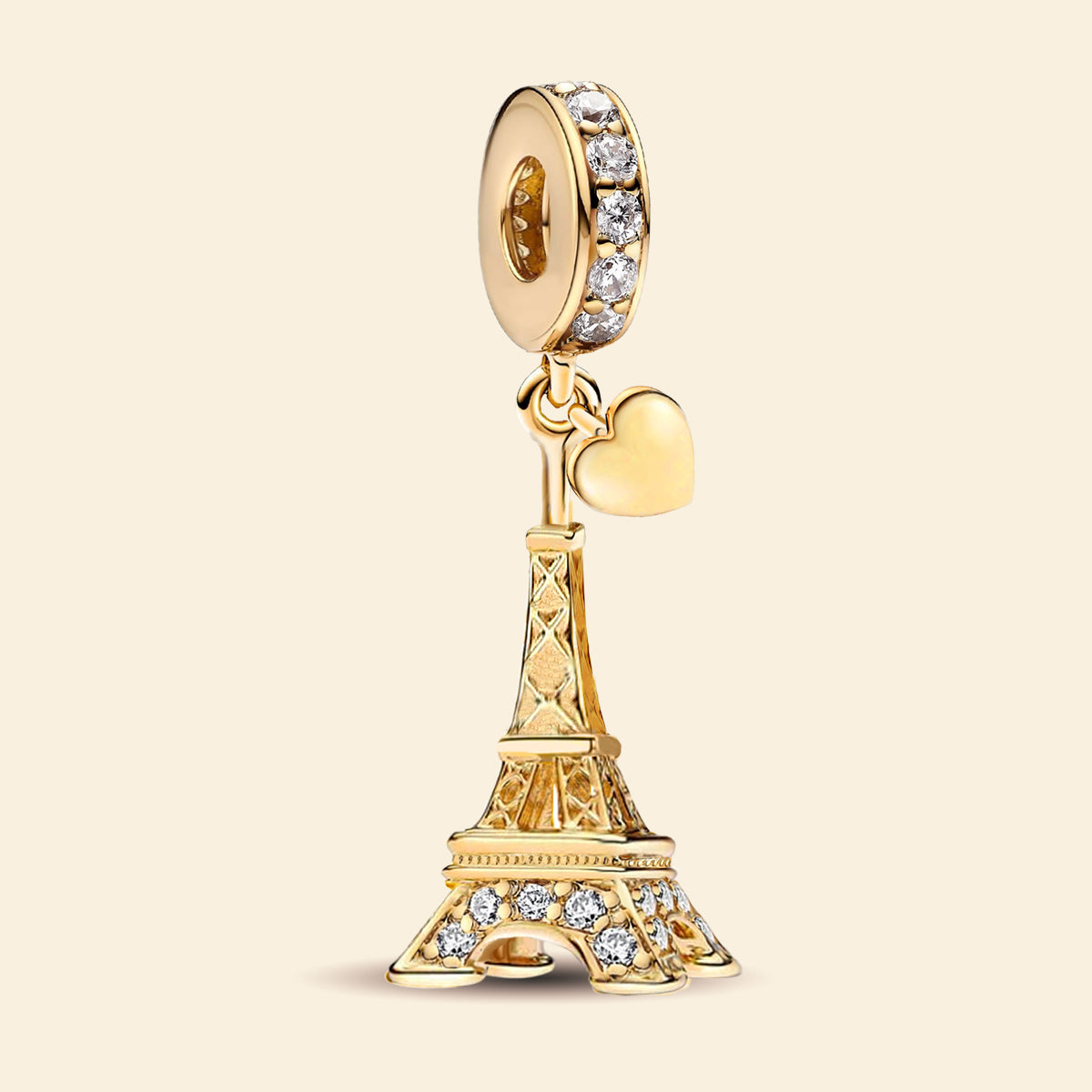 925 Sterling silver Eiffel Tower charm bead