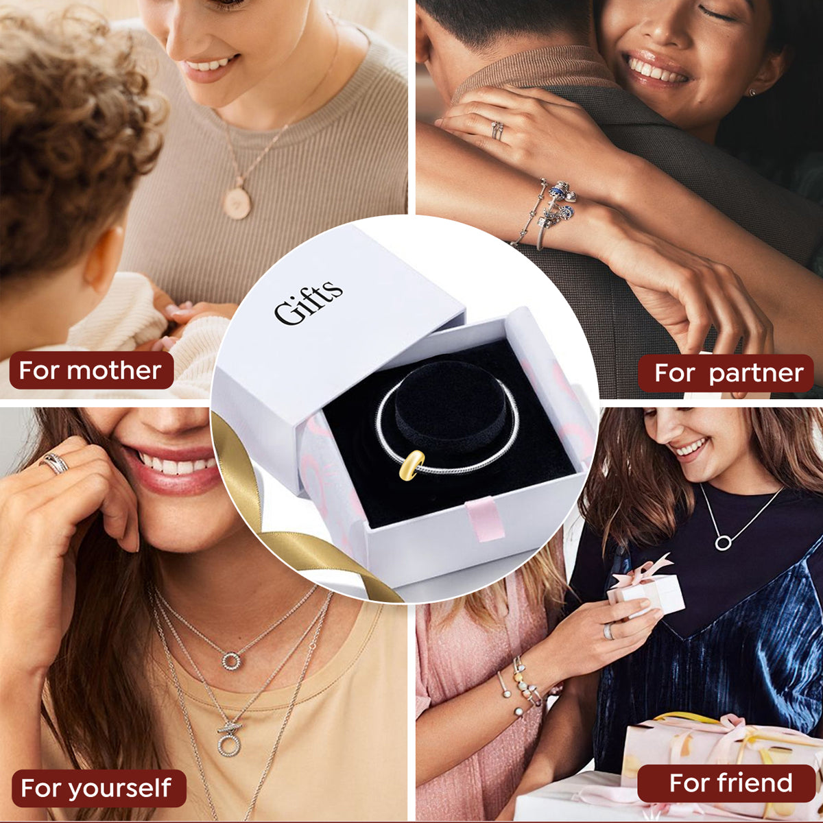 925 Sterling silver round charm bead