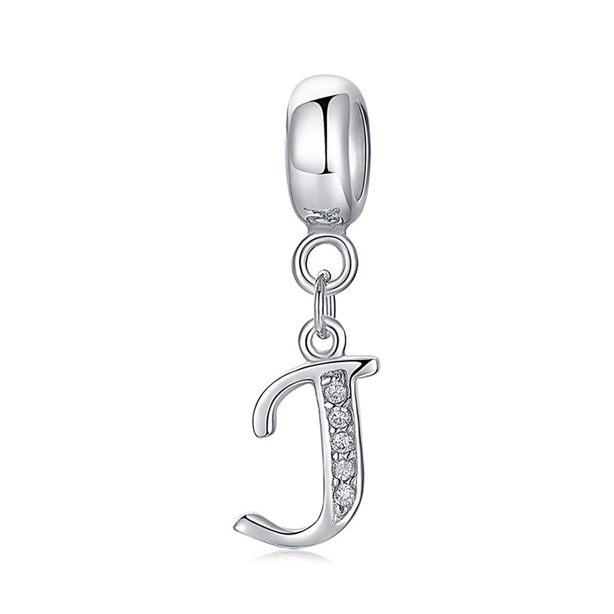 925 Sterling silver letter charm bead