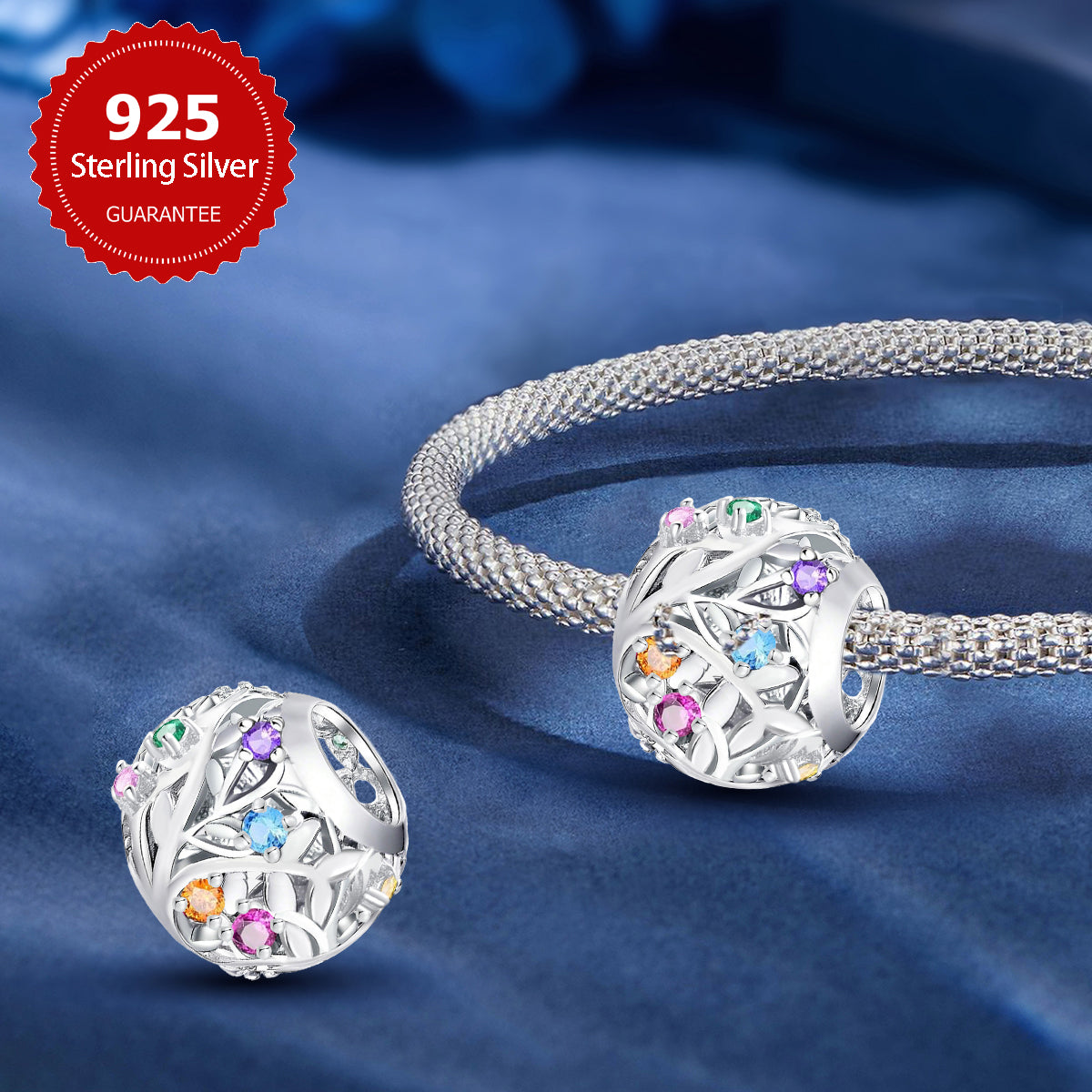 925 Sterling silver charm bead