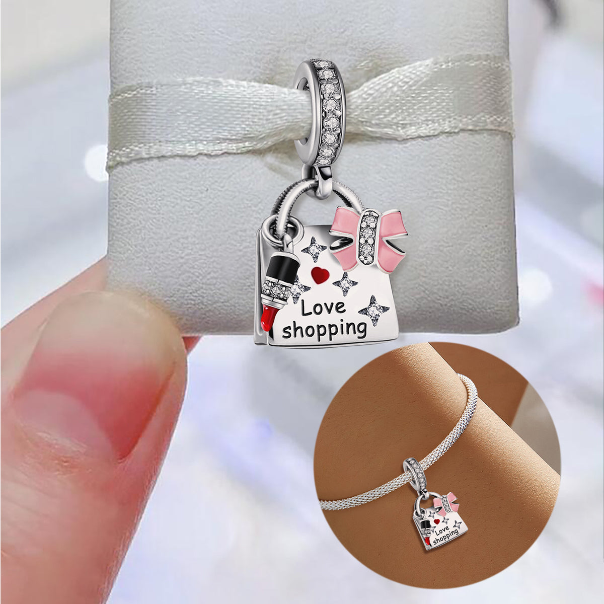 925 Sterling silver charm bead