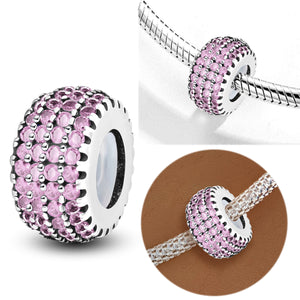 925 Sterling silver round charm bead