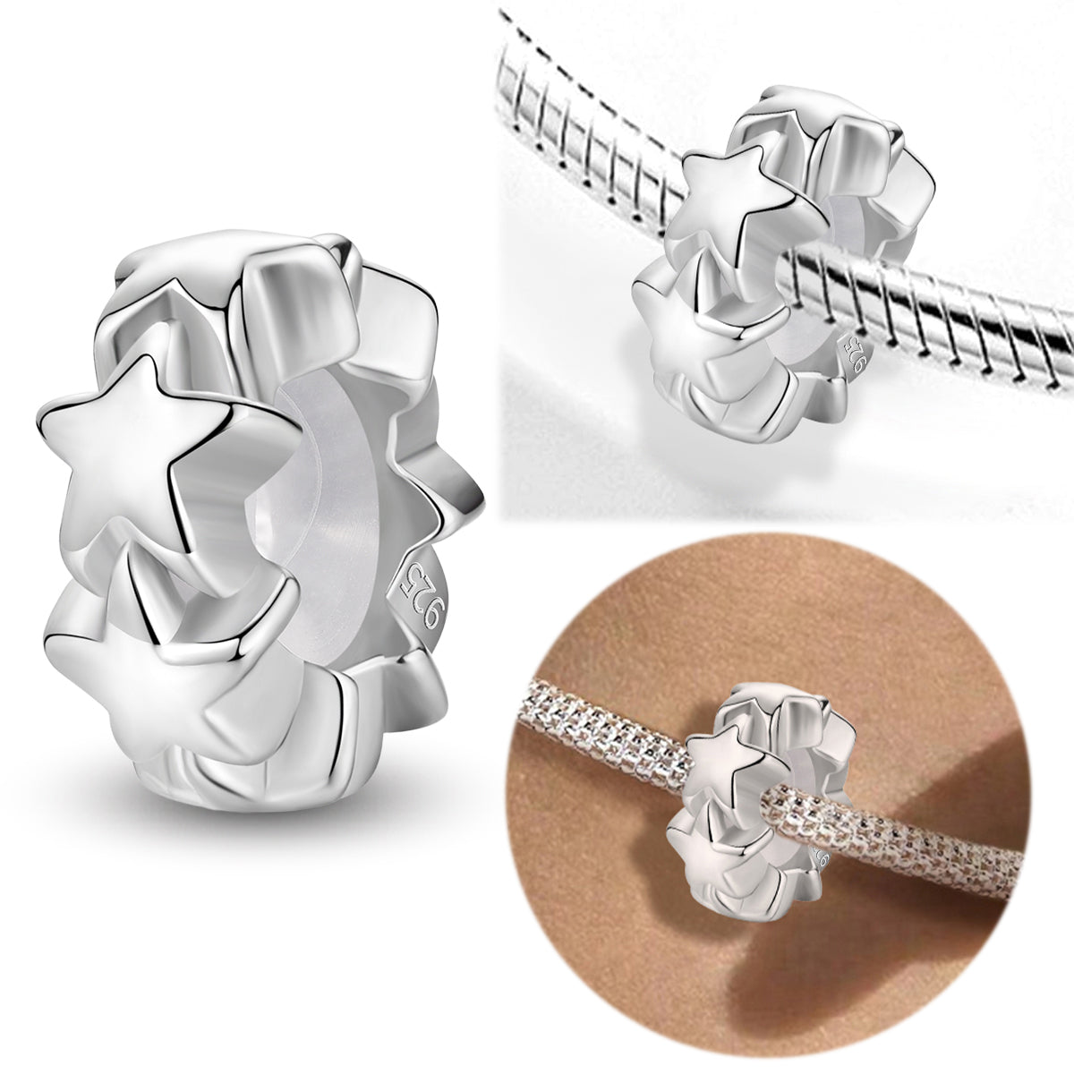 925 Sterling silver bead