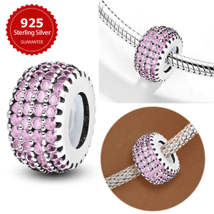 925 Sterling silver round charm bead