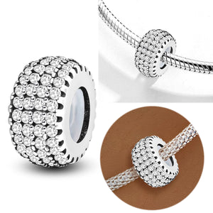 925 Sterling silver round charm bead