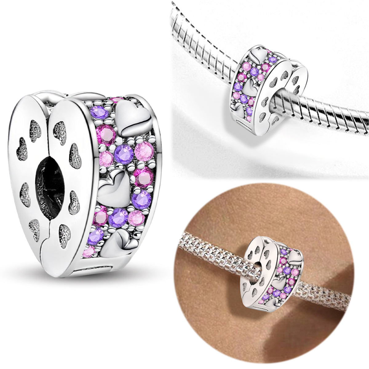 925 Sterling silver charm bead