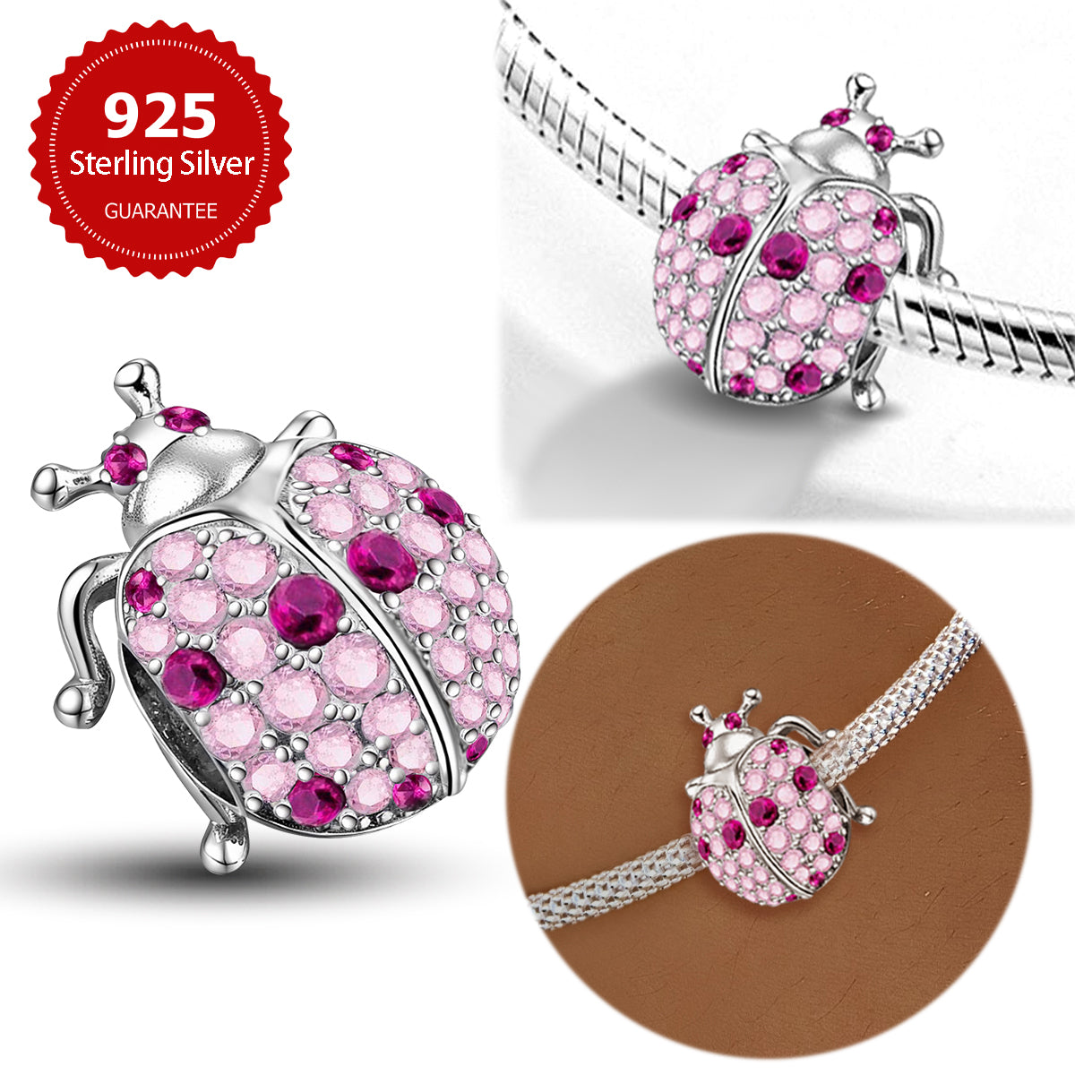 925 Sterling silver  charm bead
