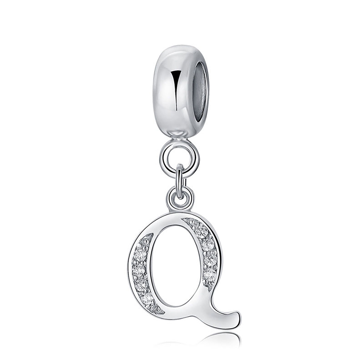 925 Sterling silver letter charm bead