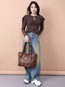 Vintage European Style Handbag - The Perfect Blend of Fashion and Functionality - 4 Colors