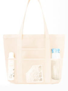 Multi-purpose foldable beach bag