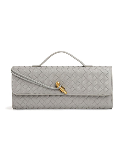 Vintage Woven Clutch Bag: Retro Accordion Crossbody for Evening & Daily Use - 16 Colours