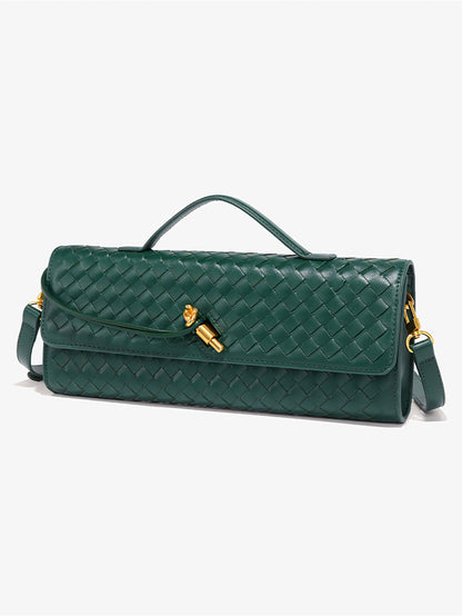 Vintage Woven Clutch Bag: Retro Accordion Crossbody for Evening & Daily Use - 16 Colours
