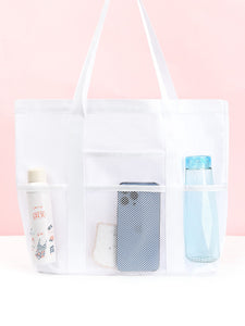 Multi-purpose foldable beach bag
