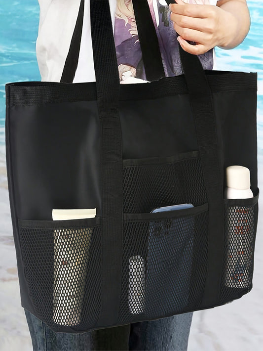 Multi-purpose foldable beach bag