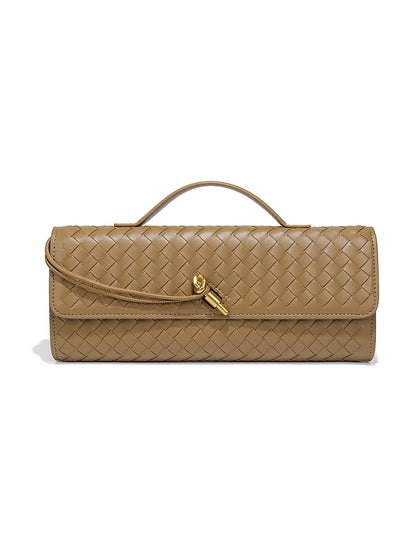 Vintage Woven Clutch Bag: Retro Accordion Crossbody for Evening & Daily Use - 16 Colours