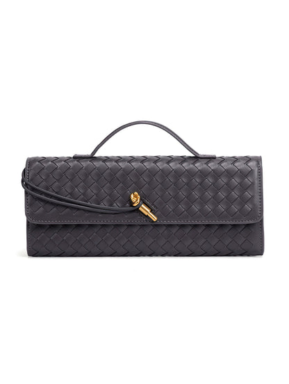 Vintage Woven Clutch Bag: Retro Accordion Crossbody for Evening & Daily Use - 16 Colours